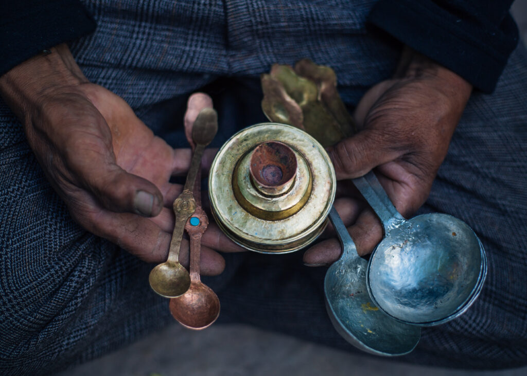 Traditional Ladakhi musical instrument Kopong